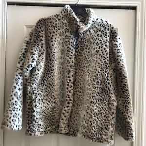 Faux Fur Leopard Jacket